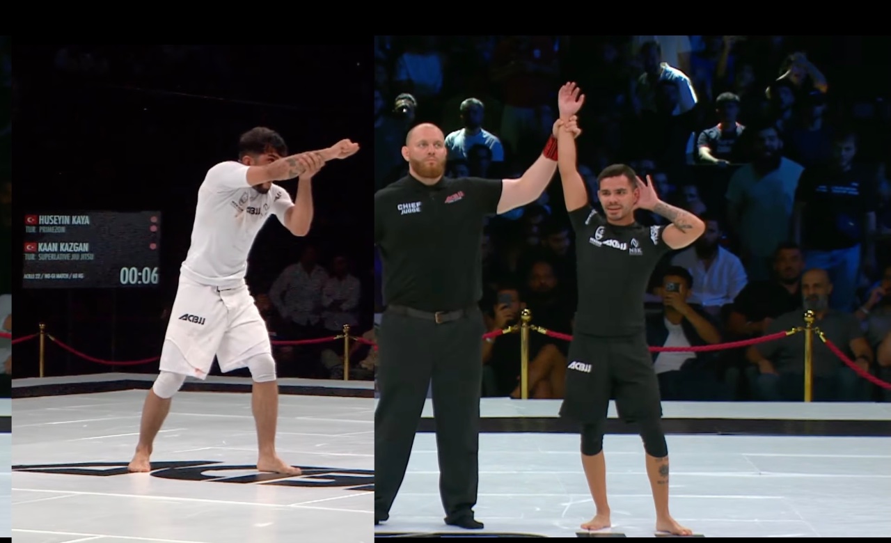 ACBJJ 22’de Kaan Kazgan Kazandı! Hüseyin Kaya Diskalifiye Edildi.