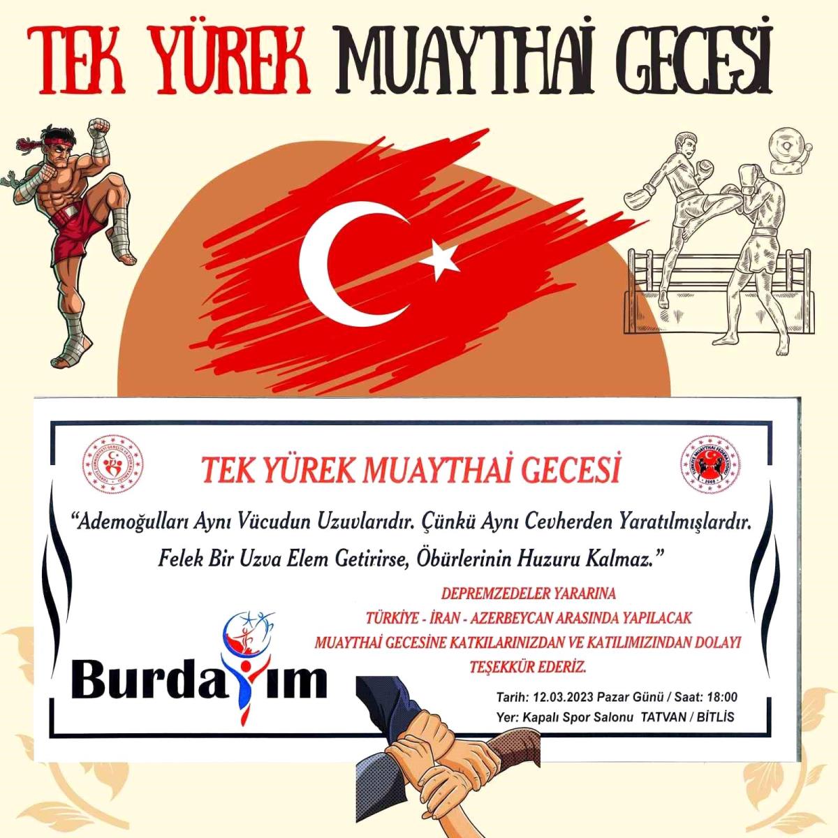 Bitlis Tek Yürek Muay Thai Gecesi / Muaythai Haberleri